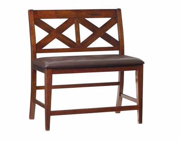 Picture of X-BACK COUNTER BENCH, OMAHA BR