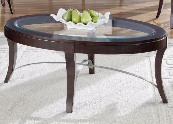 Picture of DARK TRUFFLE OVAL COCKTAIL TABLE