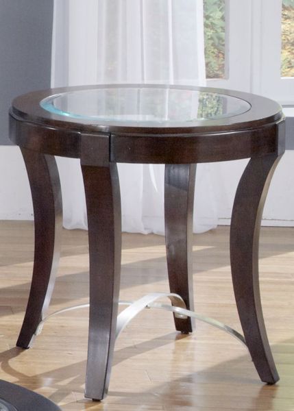 Picture of DARK TRUFFLE OVAL END TABLE