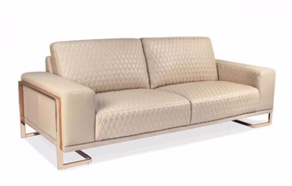 Picture of SOFA, GIANNA LEATHER PEACH