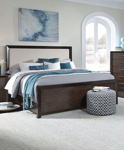 Picture of BRENTWOOD KING UPHOLSTERED PANEL BED