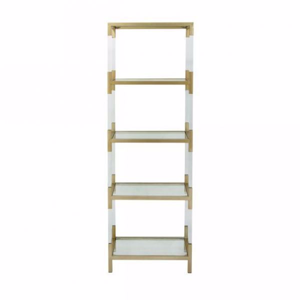 Picture of ACRYLIC AND GOLD ETAGERE
