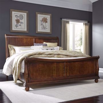 Picture of RUSTIC TRADITIONS KING PANEL SLEIGH BED