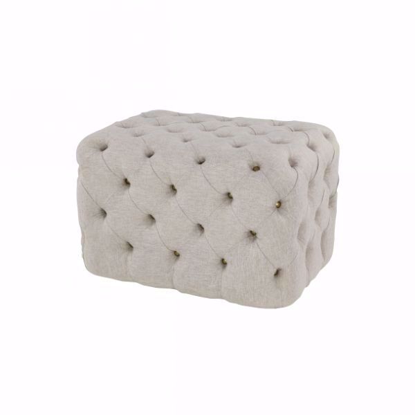 Picture of TUFTED OTTOMAN OATMEAL