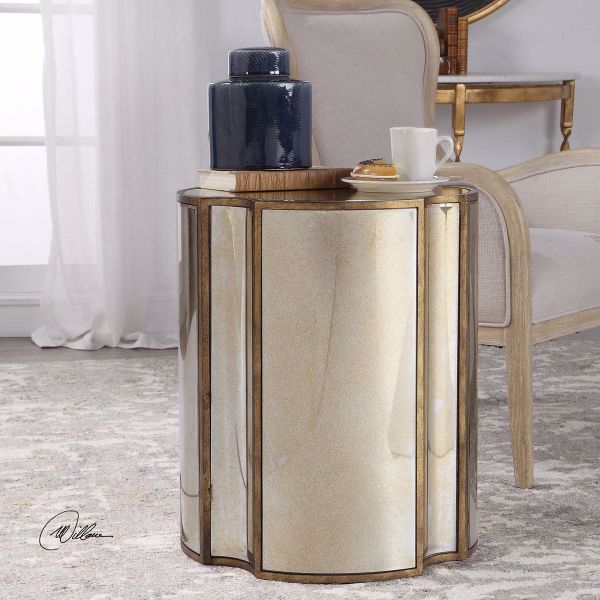 Harlow Mirrored Accent Table