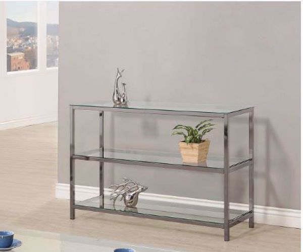 Picture of BLACK NICKEL SOFA TABLE