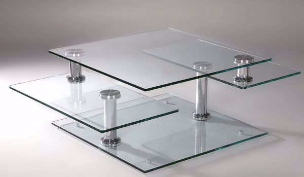 Picture of SWIVEL GLASS COCKTAIL TABLE