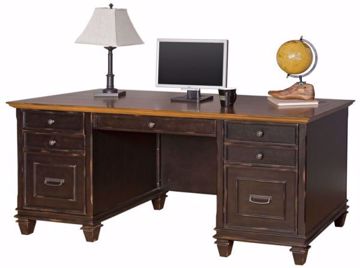 Picture of HARTFORD BLACK DOUBLE PEDESTAL DESK