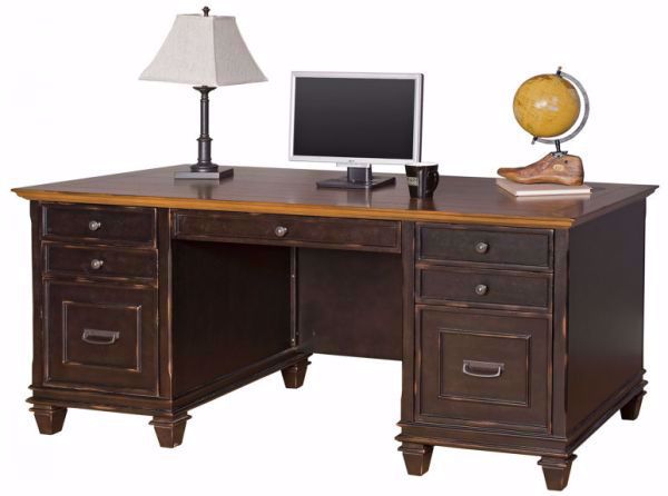 Picture of HARTFORD BLACK DOUBLE PEDESTAL DESK
