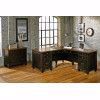Picture of HARTFORD BLACK L-SHAPED DESK