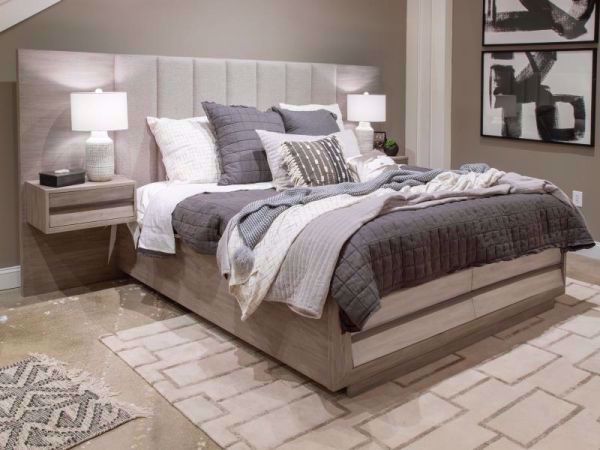 Picture of PALISADE KING PANEL BED W/ 2 NIGHTSTANDS