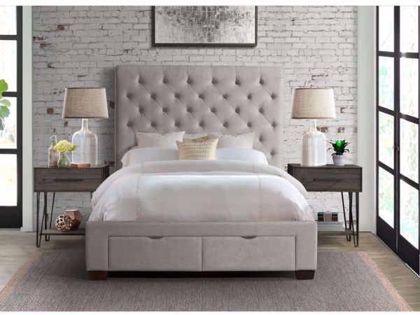 Picture of WALDORF KING UPHOLSTERED BED GREY