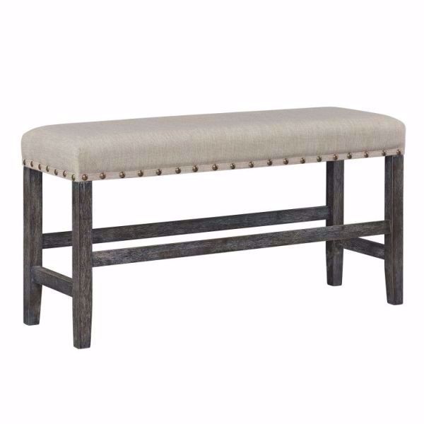 Picture of AUBURN CHARCOAL COUNTER HEIGHT BENCH
