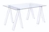 Picture of ACRYLIC SAWHORSE WRITING DESK