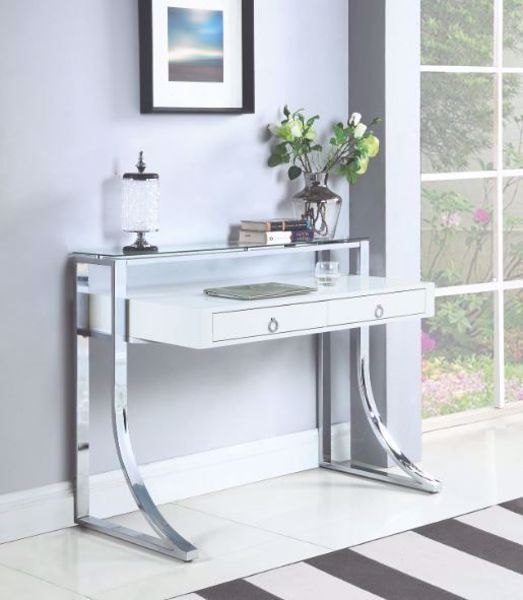 Picture of GLOSSY WHITE WRITING DESK