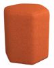 Picture of HEXAGONAL ACCENT STOOL ORANGE