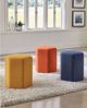 Picture of HEXAGONAL ACCENT STOOL ORANGE