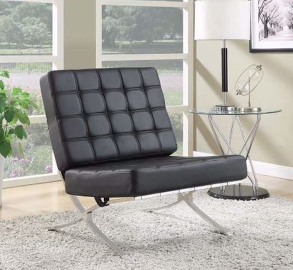 Picture of CONTEMPORARY BLACK ACCENT CHAIR