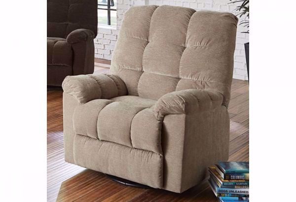 Picture of EARHARDT SWIVEL RECLINER TOAST