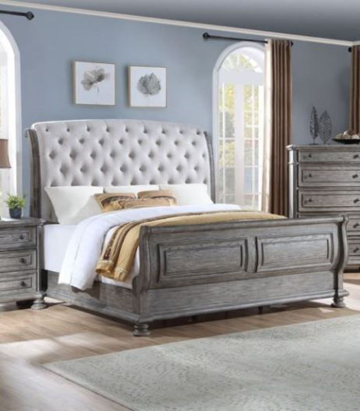 Picture of LAKEWAY KING UPHOLSTERED SLEIGH BED
