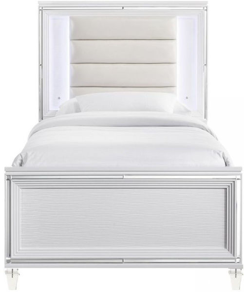 Picture of TWENTY NINE TWIN UPHOLSTERED PANEL BED