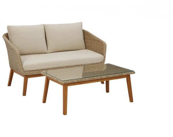 Picture of CRYSTAL CAVE LOVESEAT AND TABLE