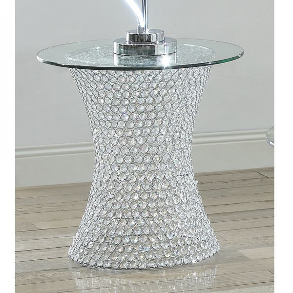 Picture of Crystal End Table with LED Light