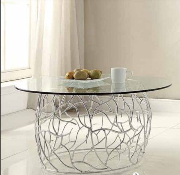 Picture of Alloy Glass Top Cocktail Table
