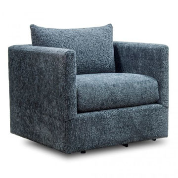 Picture of Charcoal Plush Swivel Chair