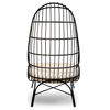Picture of Black Metal Frame Egg Chair
