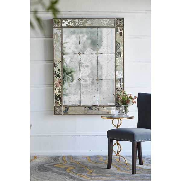 Picture of Antique Leaf Medallion Mirror