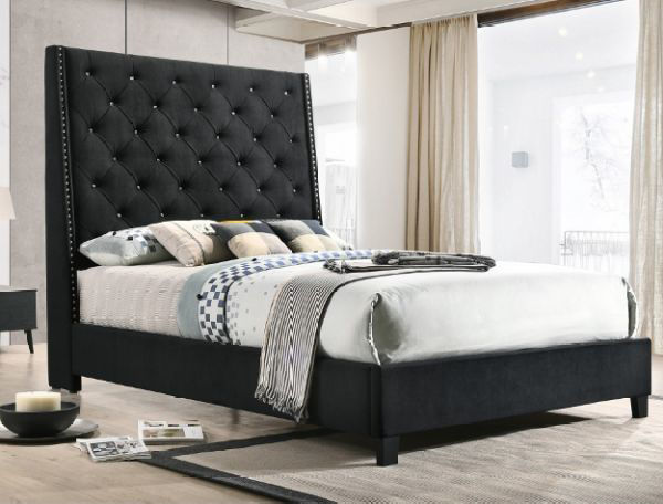 Picture of Chantilly Queen Velvet Bed