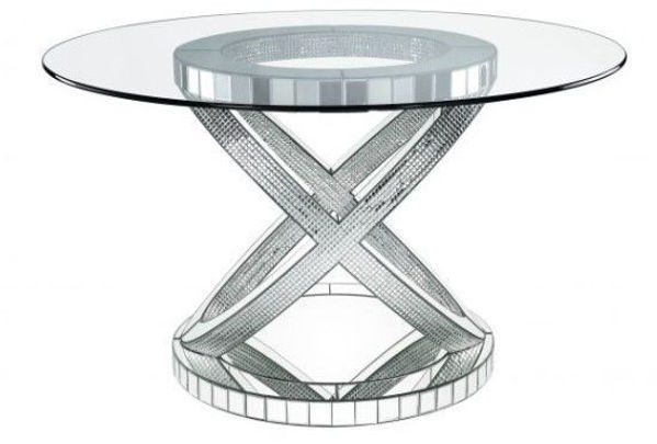 Picture of Ornat Glass Top Round Dining Table