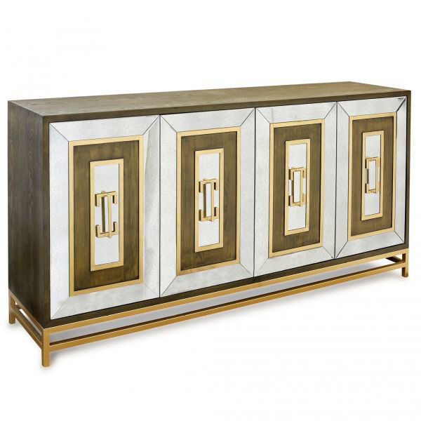 Picture of Jamison Walnut and Mirrored Sideboard