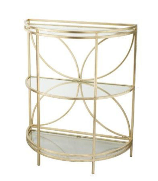 Picture of Gold Accent Chest with Shelves