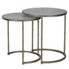 Picture of Marble Top Antique Silver Nesting Tables