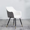 Picture of White & Gray Sherpa Side Chair