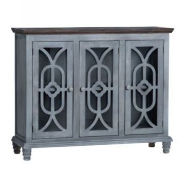 Picture of Gray/Natural 3 Door Sideboard