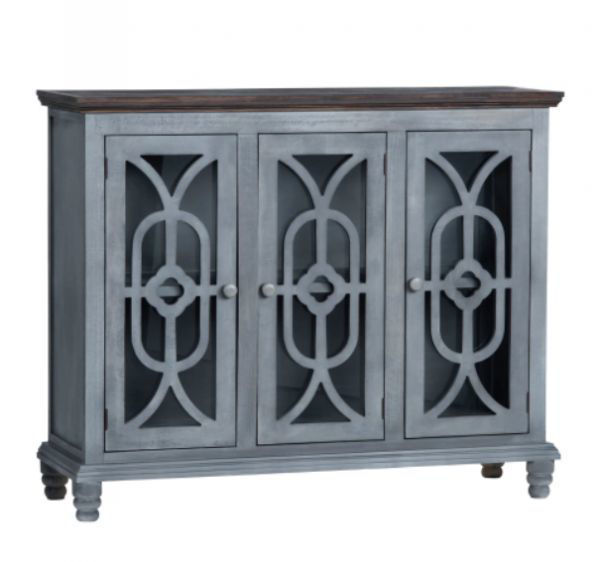 Picture of Gray/Natural 3 Door Sideboard