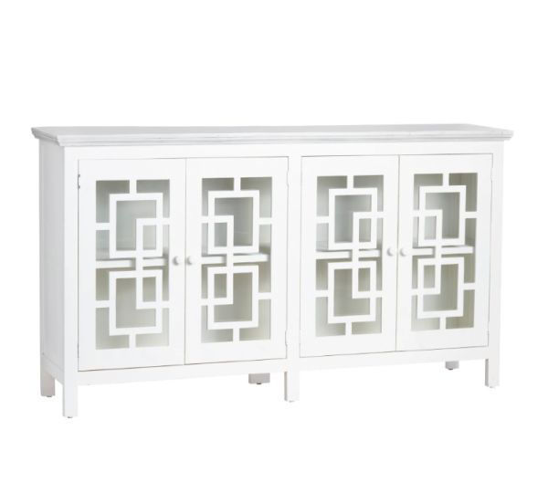 Picture of 4 Door White Sideboard