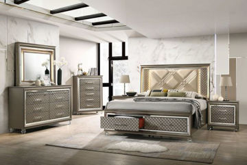 Picture of Saville Row Queen Storage Bed with LED