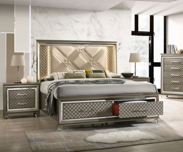 Picture of Saville Row King Storage Bed with LED