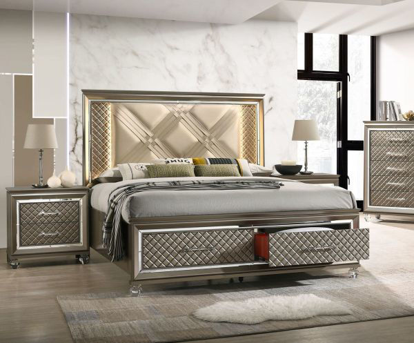 Picture of Saville Row King Storage Bed with LED