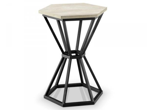 Picture of Acacia Hexagon Accent Table