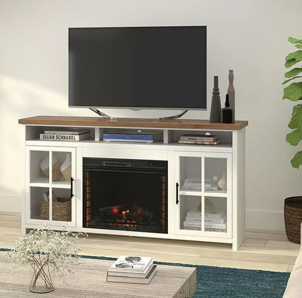 Picture of HAMPTON 74" FIREPLACE CONSOLE