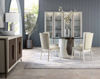 Picture of Blanc Round Glasstop Dining Table