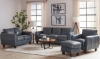 Picture of TRAVERSE BLUE LEATHER SOFA