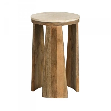 Picture of LIAM ROUND WOODEN ACCENT TABLE