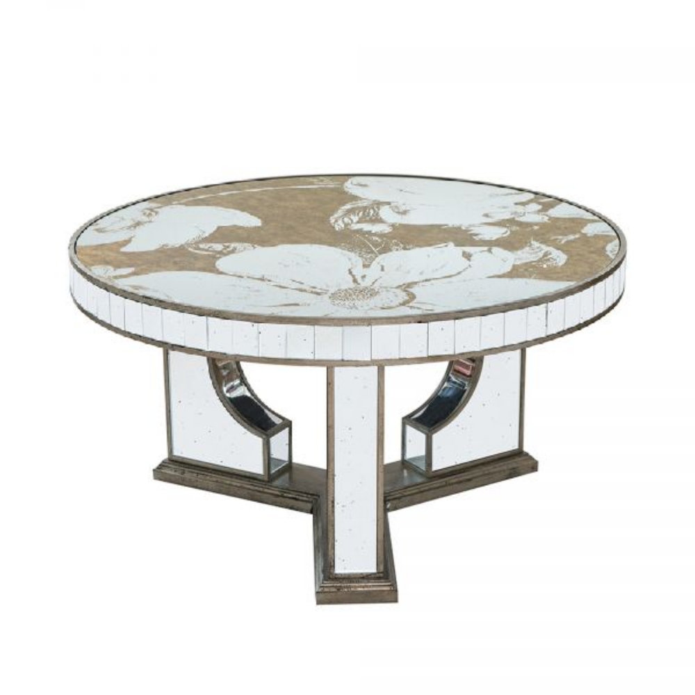 Picture of FLORAL MIRROR COCKTAIL TABLE