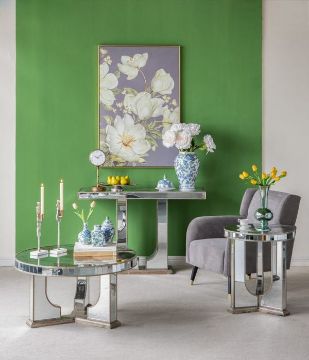 Picture of FLORAL MIRROR COFFEE TABLE